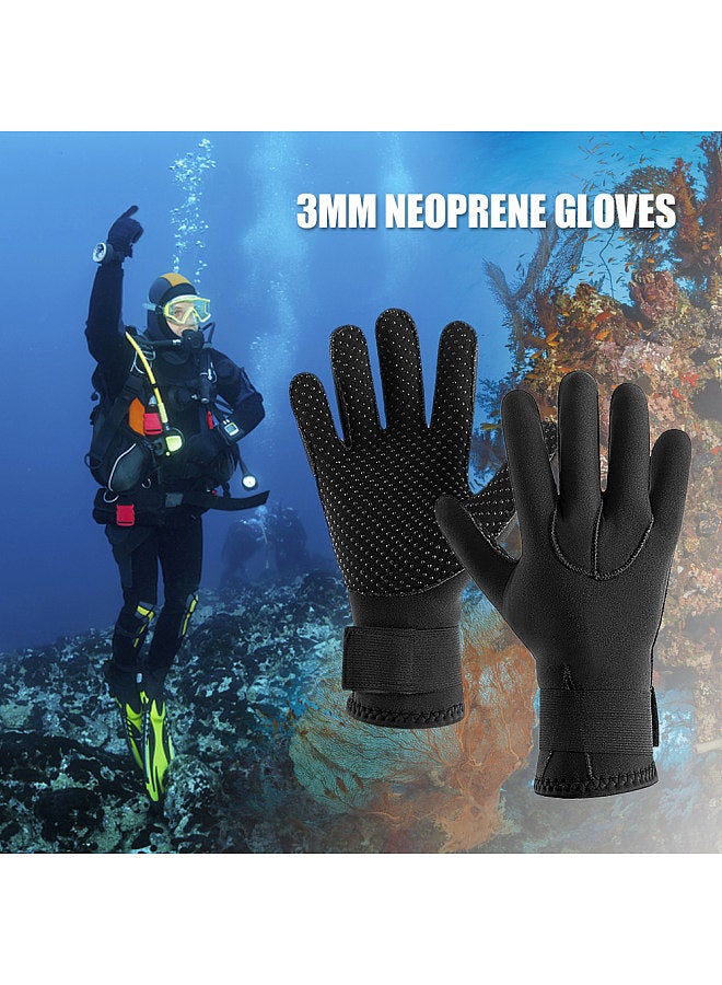 Generic 3MM Neoprene Wetsuit Gloves Warm Scuba Diving Gloves Winter Surfing Gloves Thermal Anti Slip Gloves for Spearfishing Swimming Rafting Kayaking Paddling  - Image 5