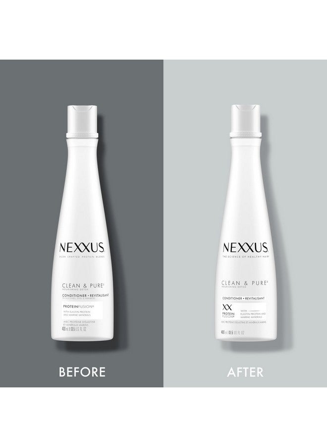 نيكزس بلسم Nexxus Clean and Pure مع ProteinFusion، للعناية بالشعر المغذي، خالٍ من السيليكون والصبغة والبارابين، 13.5 أونصة - Image 5