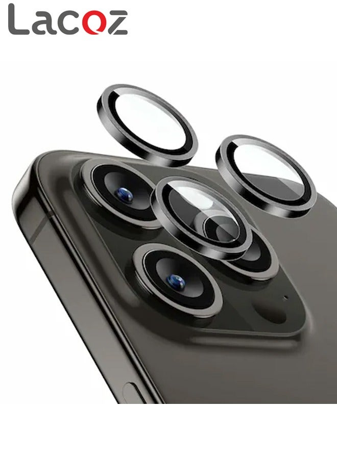 Lacoz Camera Lens Protectors for iPhone 16 Pro Max Black - Image 1