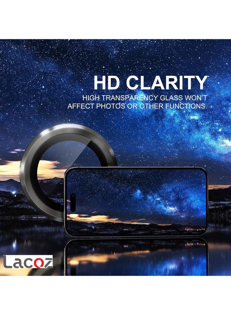 Lacoz Camera Lens Protectors for iPhone 16 Pro Max Black - Image 5