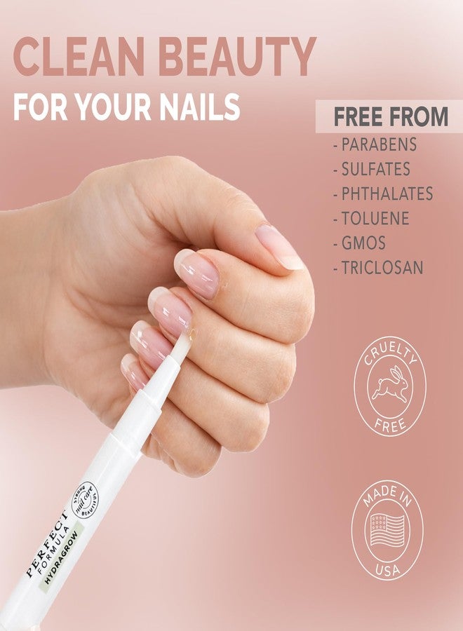 Perfect Formula HydraGrow Cuticle Hydration Nail Growth Oil Pen With Vitamin E Jojoba Oil and Aloe Vera for Strong & Healthy Looking Nails - Travel Friendly Manicure Brush - 3 ml - Image 5