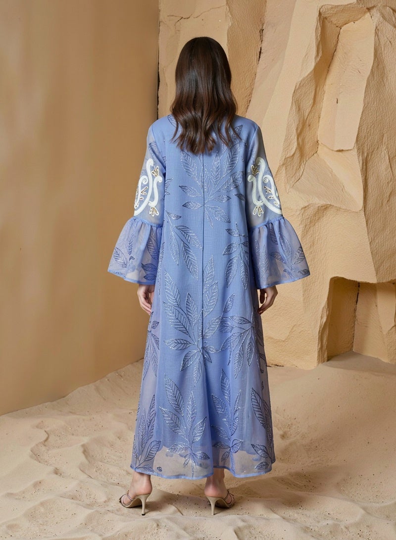 جيوان النساء أبايا المسلمين الصلاة فستان مطرزة الأكمام الكاردجان كفتان الإسلامي دبي رداء عارضي متواضع أبايا فستان - Image 4