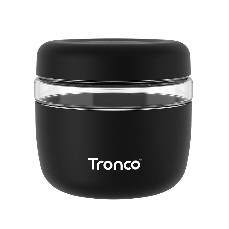 Tronco 24 oz Glass Lunch Bowl Container with Lid, Glass Food Containers, Leak & Spill Proof, Soup & Stew Food Storage Salad, Yogurt, Meal Prep, Airtight, Reusable, Dishwasher Safe, BPA-Free, Set of 1 - Image 1