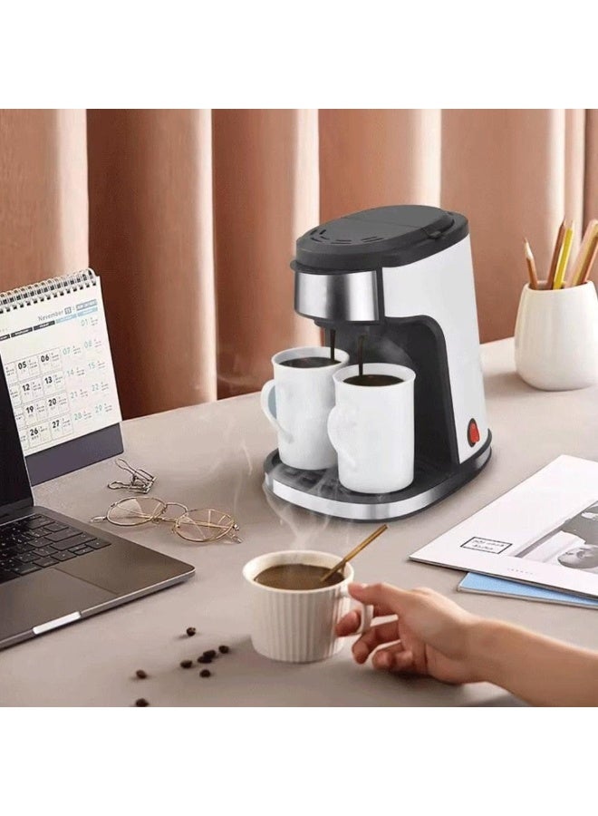 دينكس ماكينة تحضير القهوة بالتنقيط DENX DX3413 - ماكينة قهوة كهربائية محمولة لتحضير الإسبريسو والقهوة المفلترة، سعة 240 مل، قوة 450 واط لتحضير سريع، فلتر دائم قابل للغسل، لتحضير كوب واحد أو كوبين، مصنوعة من الفولاذ المقاوم للصدأ، تصميم مدمج للاستخدام في المنزل والمكتب. - Image 3