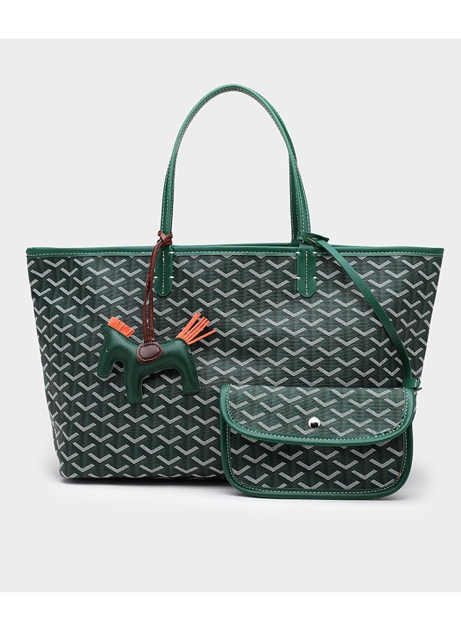 Generic Printed Shopper Tote Green Pendants Random  - Image 4