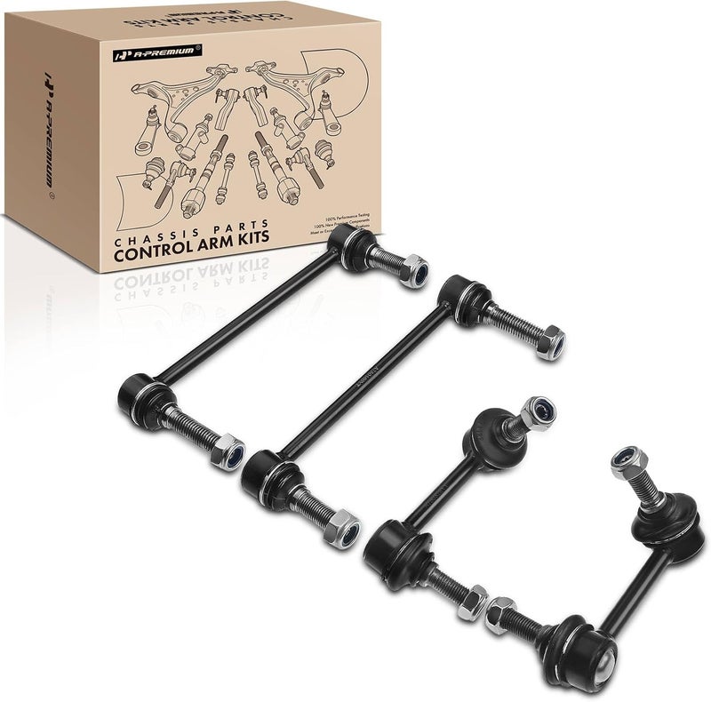 A-Premium Set of 4, Front & Rear Sway Bar Links Kit Stabilizer Bar Links, Compatible with Cadillac CTS 2008-2015, RWD Only - Image 1