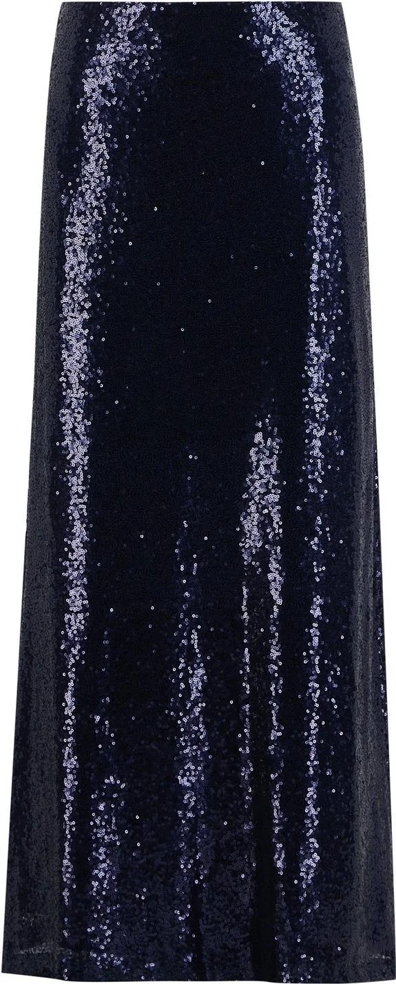 ARMINE Hidden Pocket Sequined Skirt 25Y1832 Purple