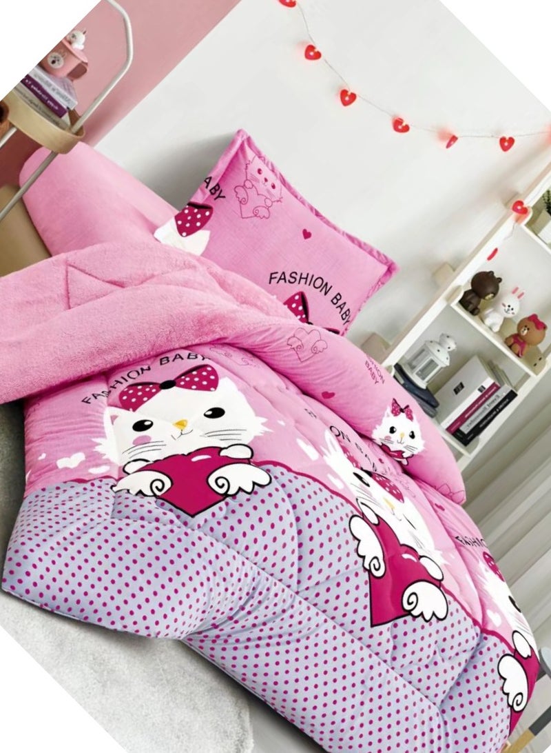 Moon 3-Piece  Comforter Set Microfiber Single Size 160 x210 cm Multicolor - Image 2