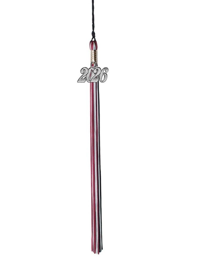 Class Act Graduation Graduation Tassel - Silver Charm - 3 Color, 2026, Blue/Silver/White - Image 5
