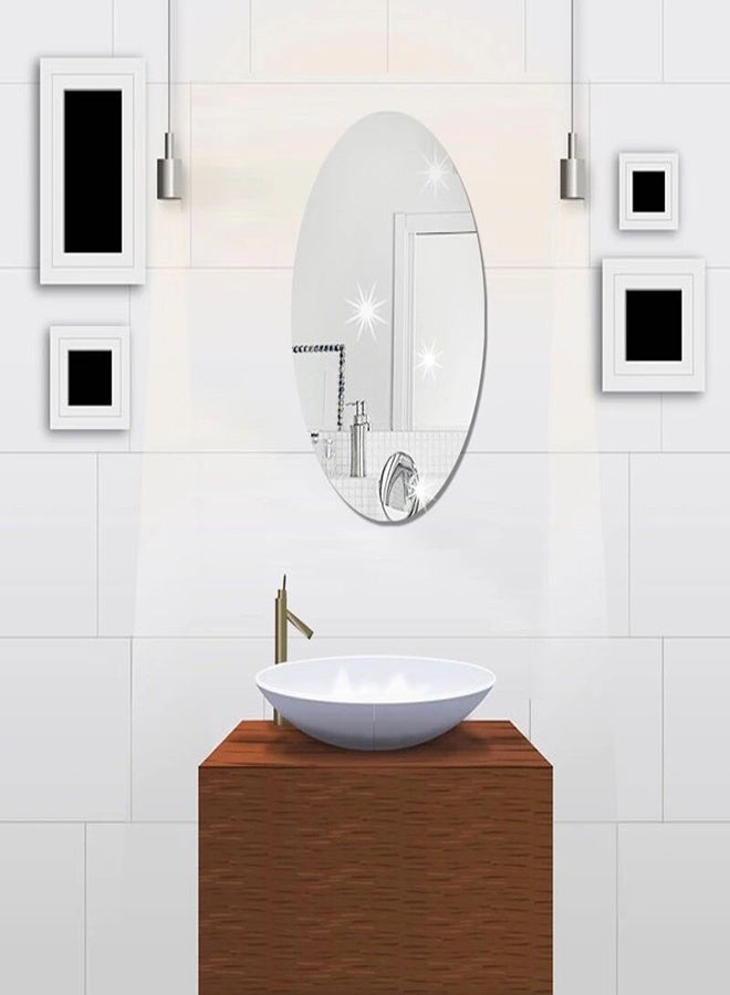 Self-Adhesive Tile Mirrors for Sticking,  Acrylic Mirror, School Mirror, Flexible Mirror Films, Mirror Stickers for Wall, School, Home, Living Room, Bathroom, Bedroom - Image 2