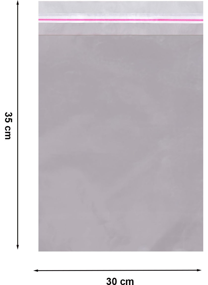 Repro Design 30x35 Silver 50 Pieces Adhesive Metalized Gift Bag Metallic Silver Gift Packaging Package  - Image 3