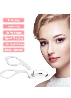 KASTWAVE Heated Eyelash Curler, Type C Rechargeable Electric Eyelash Curler with Silicone Heating Pads, 2 Temperature Modes, One-Step Quick Lash Curler Tool Long-Lasting Curling Effect with Comfort Grip "  - Image 3
