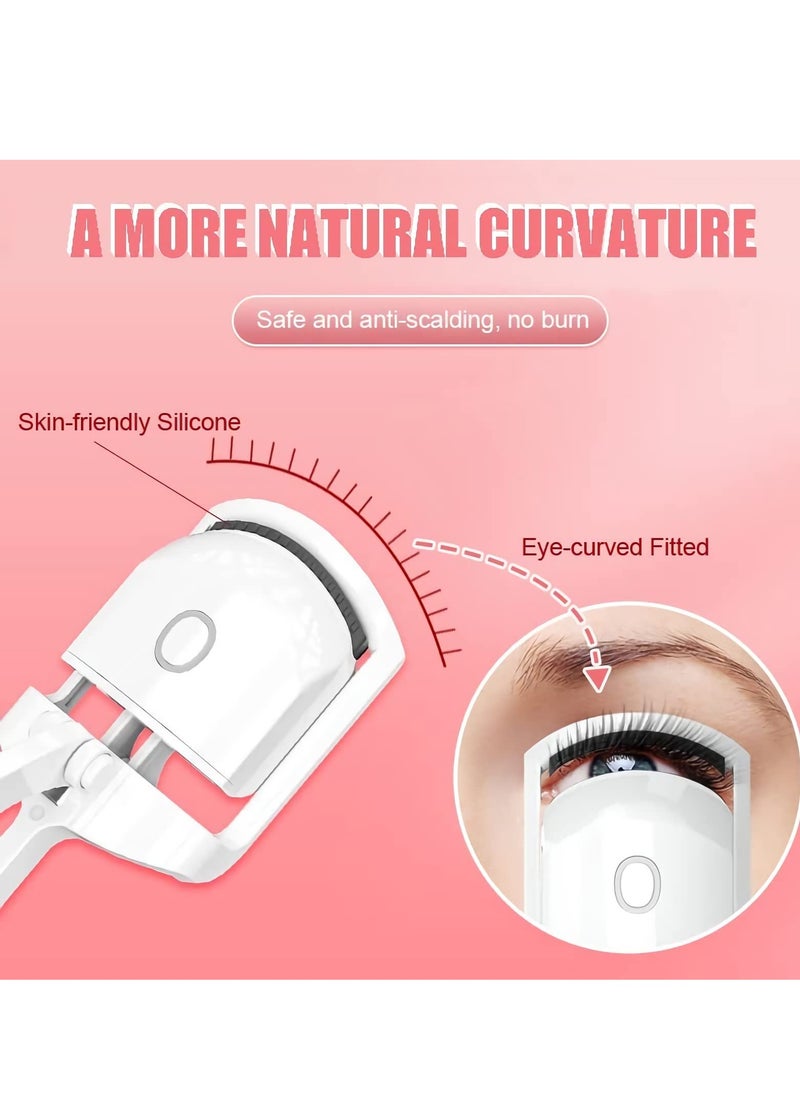 KASTWAVE - Heated Eyelash Curler, Type C Rechargeable Electric Eyelash Curler with Silicone Heating Pads, 2 Temperature Modes, One-Step Quick Lash Curler Tool Long-Lasting Curling Effect with Comfort Grip " - Image 1
