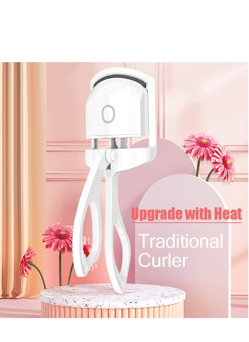KASTWAVE - Heated Eyelash Curler, Type C Rechargeable Electric Eyelash Curler with Silicone Heating Pads, 2 Temperature Modes, One-Step Quick Lash Curler Tool Long-Lasting Curling Effect with Comfort Grip " - Image 1
