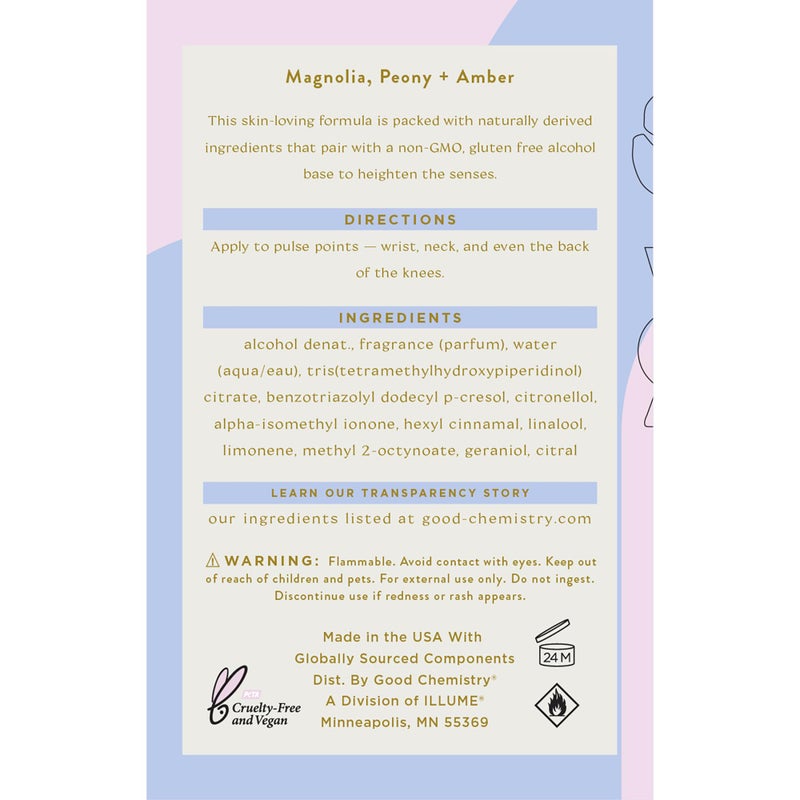 Good Chemistry Magnolia Violet Eau de Parfum 1.7 fl oz - Long-Lasting Perfume with Magnolia, Peony, & Amber - Romantic, Clean & Vegan - Image 5