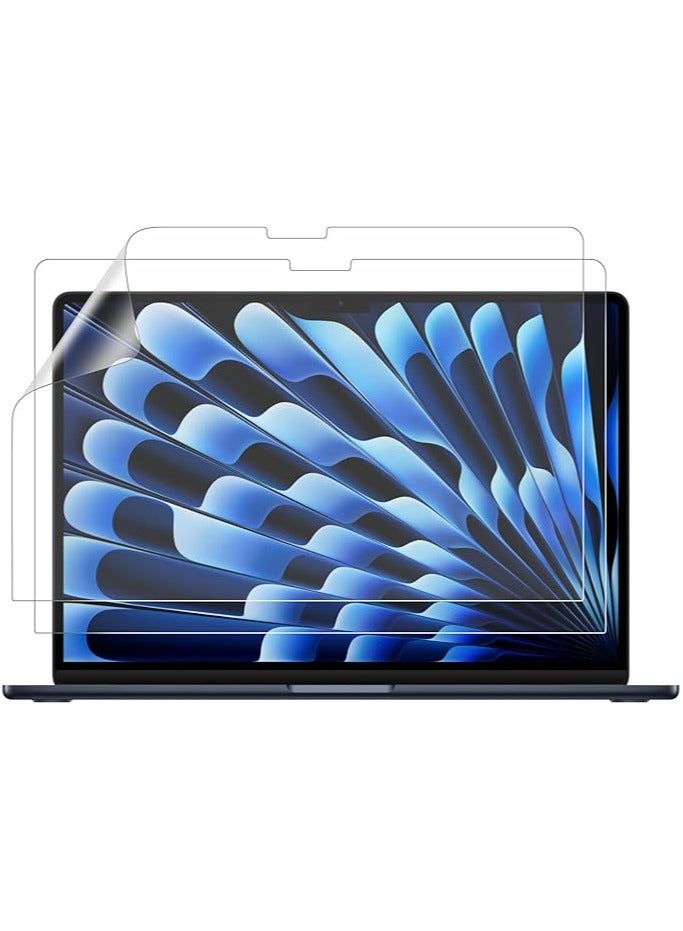 erorex [2-Pack] Ultra Clear PET Screen Protector Guard for MacBook Air 15-inch 2023(Model A2941, M2 Chip),with 15.3-inch Liquid Retina Display, HD Protective Film - Transparent - Image 1