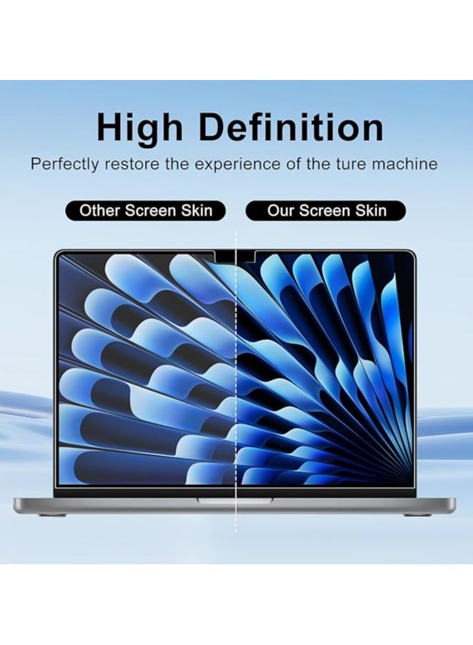 erorex [2-Pack] Ultra Clear PET Screen Protector Guard for MacBook Air 15-inch 2023(Model A2941, M2 Chip),with 15.3-inch Liquid Retina Display, HD Protective Film - Transparent - Image 2