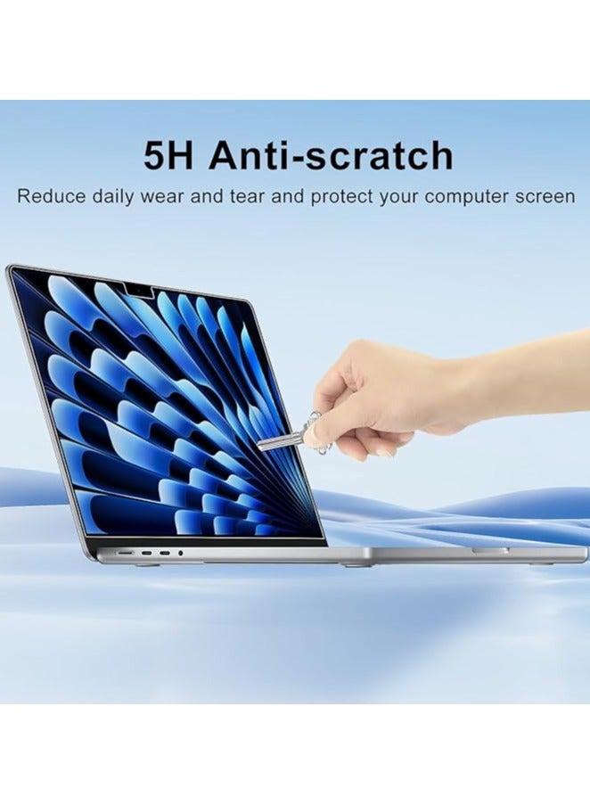 erorex [2-Pack] Ultra Clear PET Screen Protector Guard for MacBook Air 15-inch 2023(Model A2941, M2 Chip),with 15.3-inch Liquid Retina Display, HD Protective Film - Transparent - Image 3