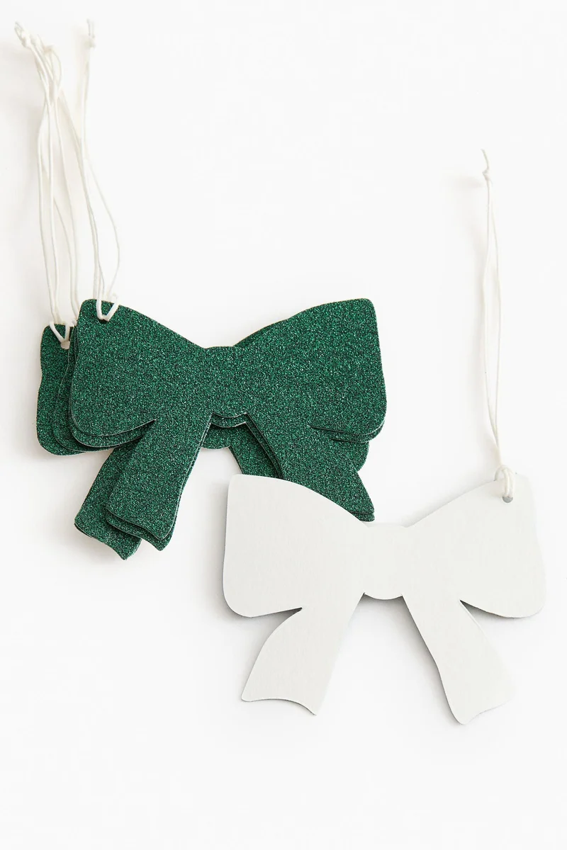 اتش اند ام مجموعة من 5 بطاقات هدايا بربطة فيونكة