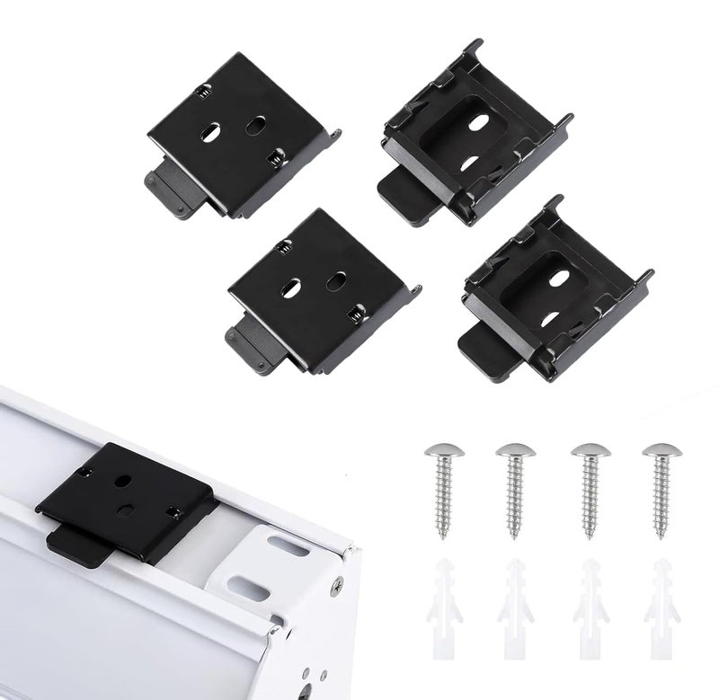 YCUHEN coolaroo Replacement Parts Outside Mounted Blinds Curtain Rod Bracket Attachment Vertical Blinds Replacement Parts Deer Blind Brackets mini Blind Brackets for Blinds Replacement - Image 2