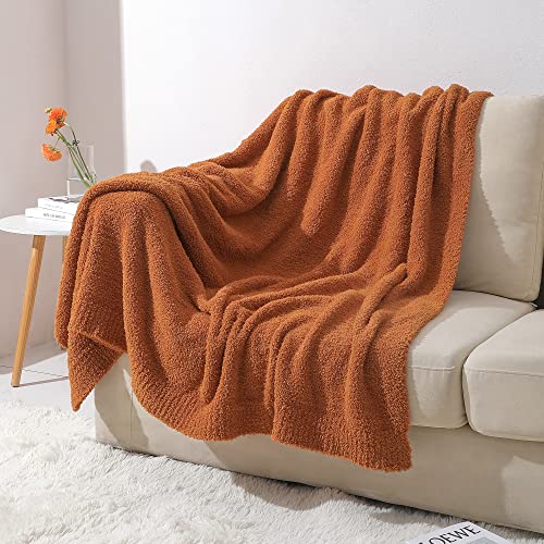 bearberry Super Soft Fall Throw Blanket Lightweight Cozy Warm Throw Blankets for Couch Bed Sofa All Season (Caramel, 40”x50”) - Image 2