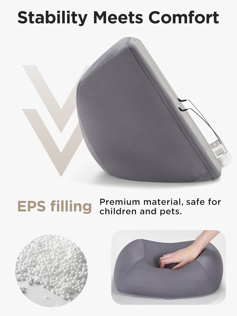InnoGear Lap Beanbag Pillow Stands Book Holder HandsFree Tablets Mount Holder Cozy for Reading in Bed Desktop Accessories for iPad Kindle Books EReader - Image 2