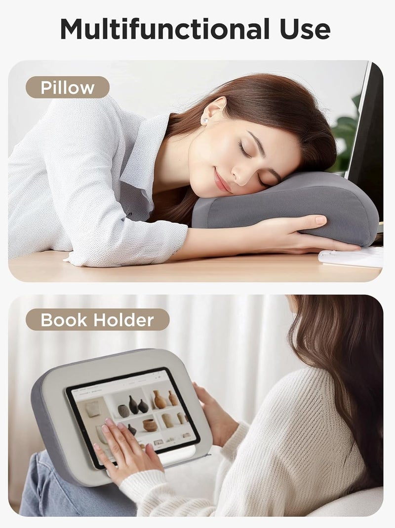InnoGear Lap Beanbag Pillow Stands Book Holder HandsFree Tablets Mount Holder Cozy for Reading in Bed Desktop Accessories for iPad Kindle Books EReader - Image 5