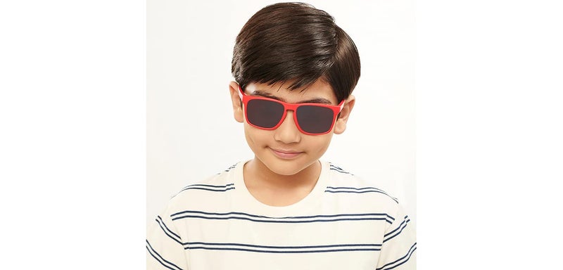 Hooper 100% UV Protected | Full Rim Square Kids Sunglasses | For Boys & Girls (Age 8-12 yrs) | HP S14908L - Image 3