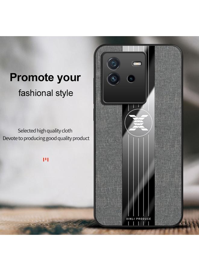 Xinli Case For vivo iQOO Neo 6 Stitching Cloth Textue Shockproof TPU Phone Case - Image 3