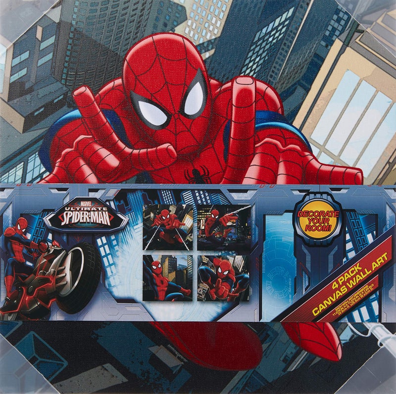 Idea Nuova Marvel Spider-Man Canvas Wall Art (4-Piece) - Image 3