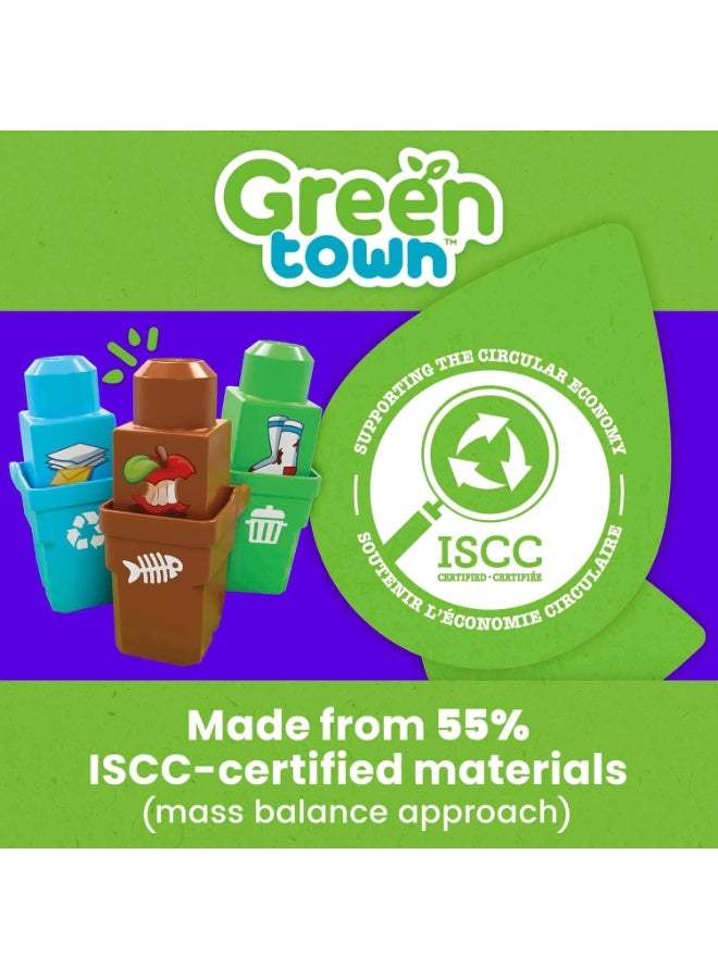 ميجا مجموعة بناء فريق الفرز وإعادة التدوير من ميجا بلوكس جرين تاون (19 قطعة) - Image 3