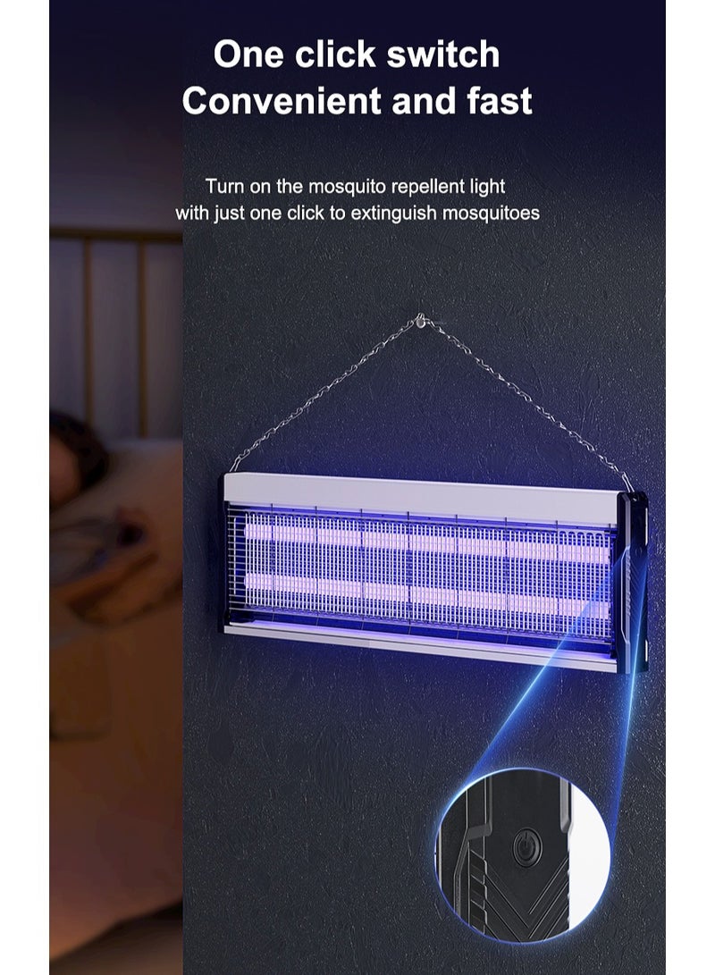 WEIDASI Large Electric Zapper/Pest Repeller Control-Strongest Indoor UV Lamp Flying Fly Insect Killer Mosquitoes Flies Killer Repellent Traps Eliminator Catcher Lure Zap Kills Mosquito 66*5.5*24.5(White) - Image 4