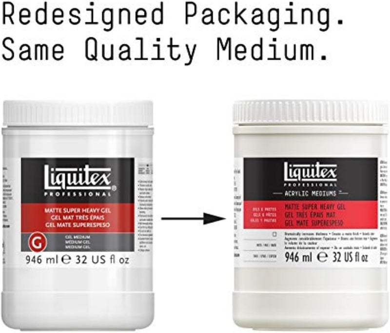 Liquitex Professional Matte Super Heavy Gel Medium - 32 oz (946 ml) - Image 2