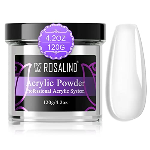 ROSALIND 42oz Clear Acrylic Nail Powder for Professional Extension  Polymer Powder for French Nail Carving No Lamp Needed