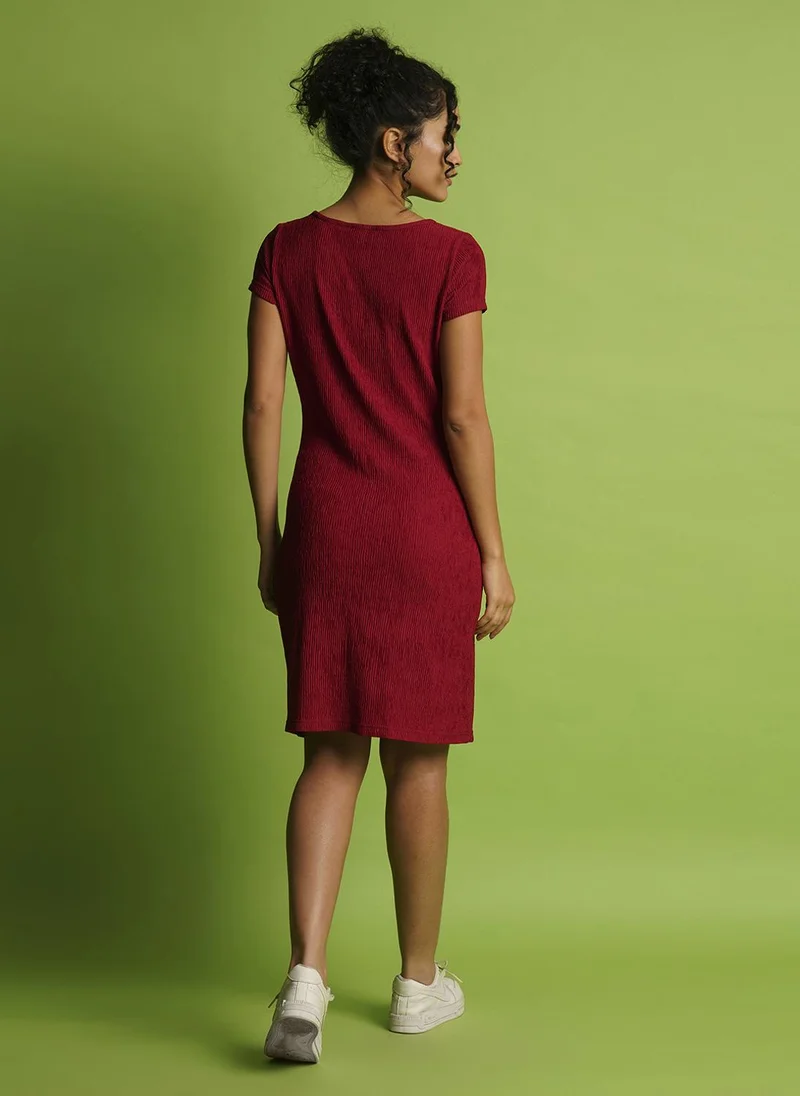 globus Globus Women Round Neck Bodycon Dress
