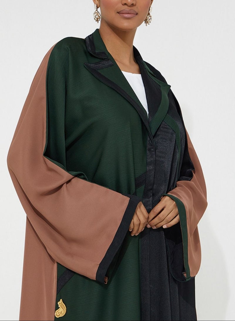 Rosette Abaya Three Colors Abaya Design  - Image 4