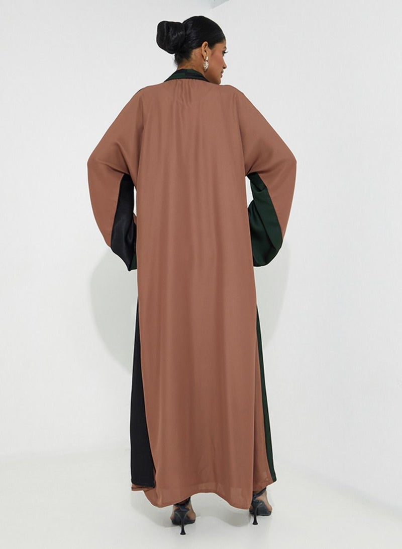 Rosette Abaya Three Colors Abaya Design  - Image 3
