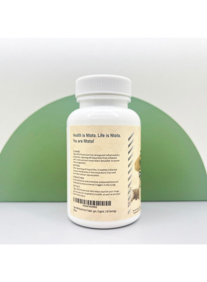 مكمل فطر حليب النمر (Lignosus Rhinocerus) 60 كبسولة | يدعم صحة الرئتين والجهاز التنفسي - مستخلص عشبي - غير معدل وراثيًا، نباتي، عضوي | 60 حصة - Image 3