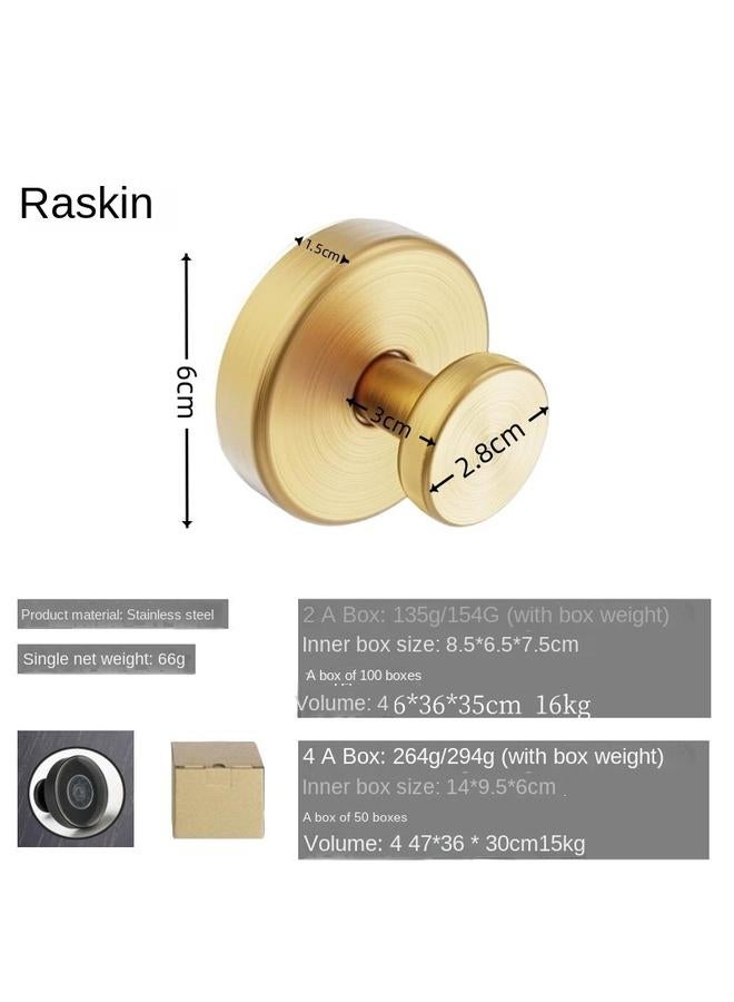 Bluejw Customized 304 Stainless Steel Hook Bathroom Non-perforated Paste Hook Strong Single Hook Adhesive Hook Hook - Image 1