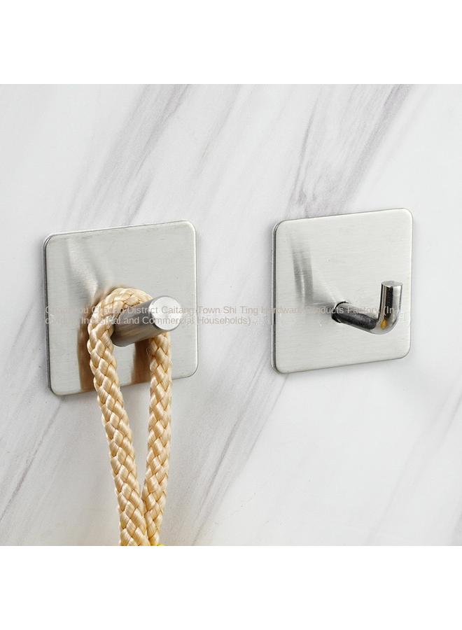 Bluejw Customized 304 Stainless Steel Hook Bathroom Non-perforated Paste Hook Strong Single Hook Adhesive Hook Hook - Image 5