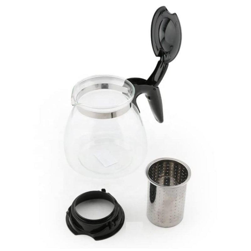 Foxelli Glass Teapot Infuser HeatResistant Borosilicate Glass Tea Kettle with Removable Infuser Stove Top Safe Glass Teapot 1000 Ml 33 Oz Tea Pot with Infusers for Loose Tea Gift for Women and Adult - Image 2