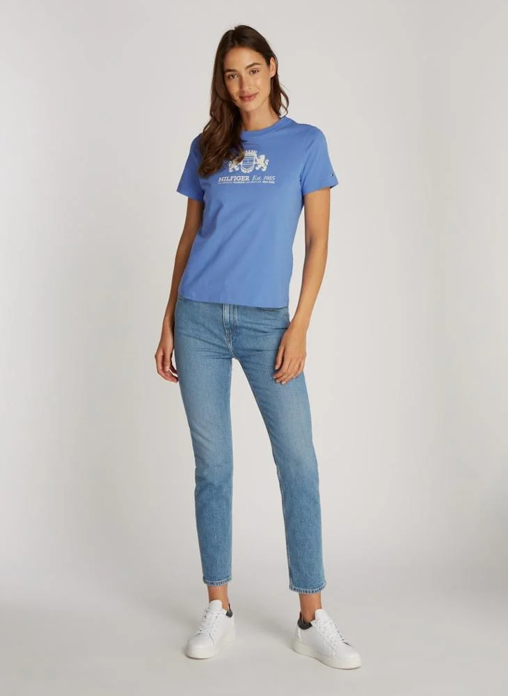تومي هيلفيغر Crew Neck Graphic T-Shirt