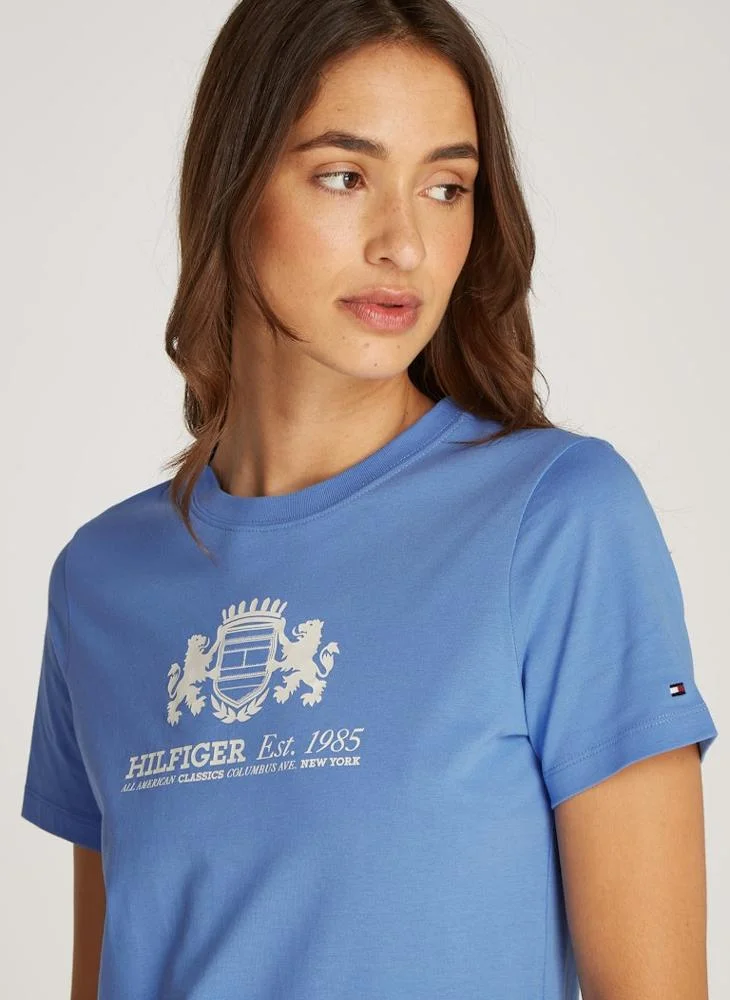 تومي هيلفيغر Crew Neck Graphic T-Shirt