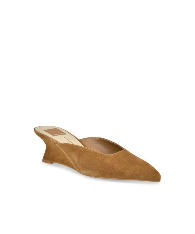Camy Cognac Women's Wedge Sandals