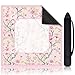 Sonwyoung Chinoiserie Mahjong Mat with 1 Carrying Bag 315 x 315 Pink and White Rubber Anti Slip and Noise Reduction Multi Purpose Game Table Cover for Mahjong Card Board Tile Games - Image 3