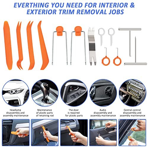 AUTODECO طقم الطوارئ على جانب الطريق AUTODECO 126 قطعة - طقم سلامة السيارات للسيارات الخارجية وداخلية السيارات مع كابلات التشغيل - Image 3