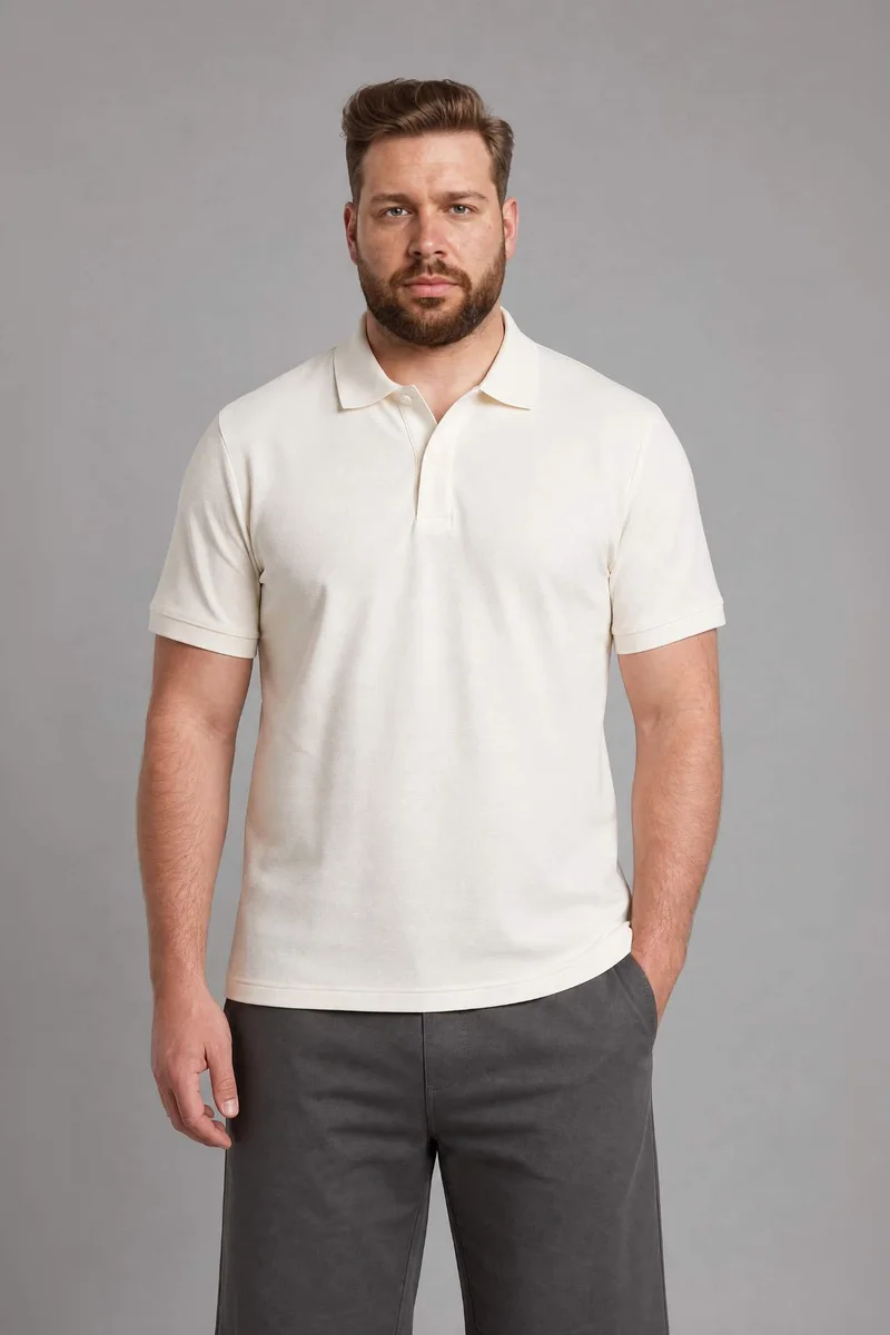 Defacto  100% Cotton Polo T-Shirt for Men | Best Price UAE