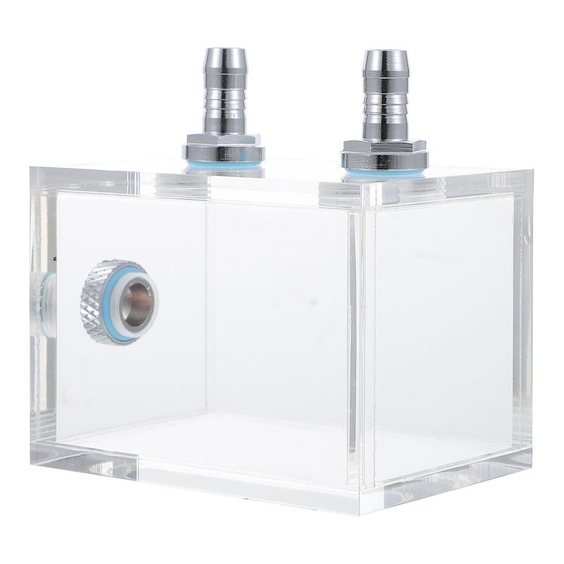 Transparent PC Liquid Cooler Reservoir Tank with Quick-Tightening Heads and Leak-Resistant Design Acrylic Water Cooling Tank for CPU Cooling Systems Professional DIY Water Block - Image 1