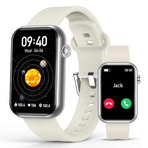 EGQINR Smart Watch Fitness Tracker AnswerMake Call 247 Heart Rate Spo2 Blood Pressure Monitor Sleep Tracker 114 Sports Modes Pedometer Calorie Step Tracker Waterproof Activity Tracker for Men Women - Image 1