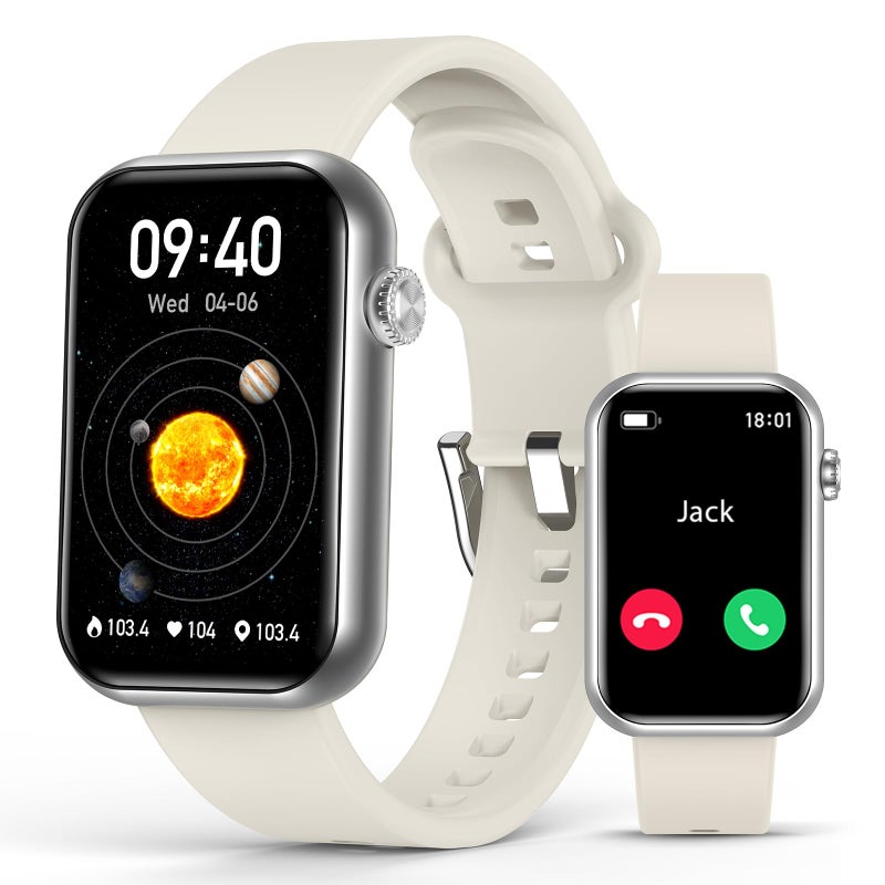 EGQINR Smart Watch Fitness Tracker AnswerMake Call 247 Heart Rate Spo2 Blood Pressure Monitor Sleep Tracker 114 Sports Modes Pedometer Calorie Step Tracker Waterproof Activity Tracker for Men Women - Image 2